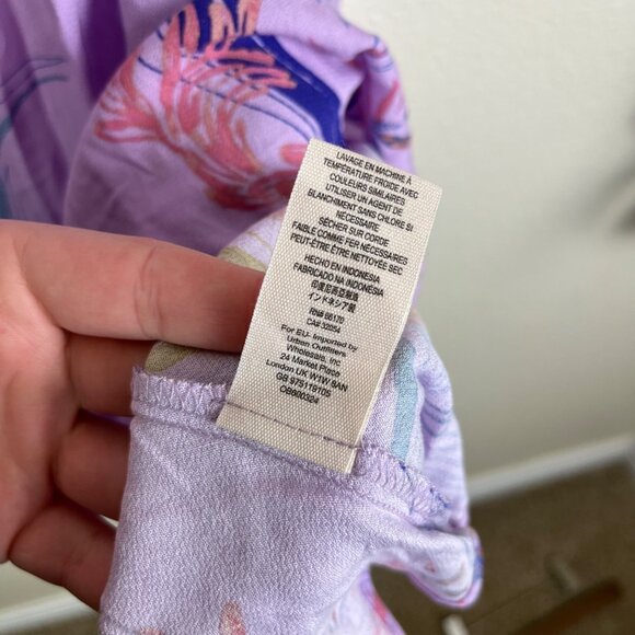 Free People Clear Skies Floral Printed Asymmetrical Tunic Dress Women’s Size S - Picture 9 of 9